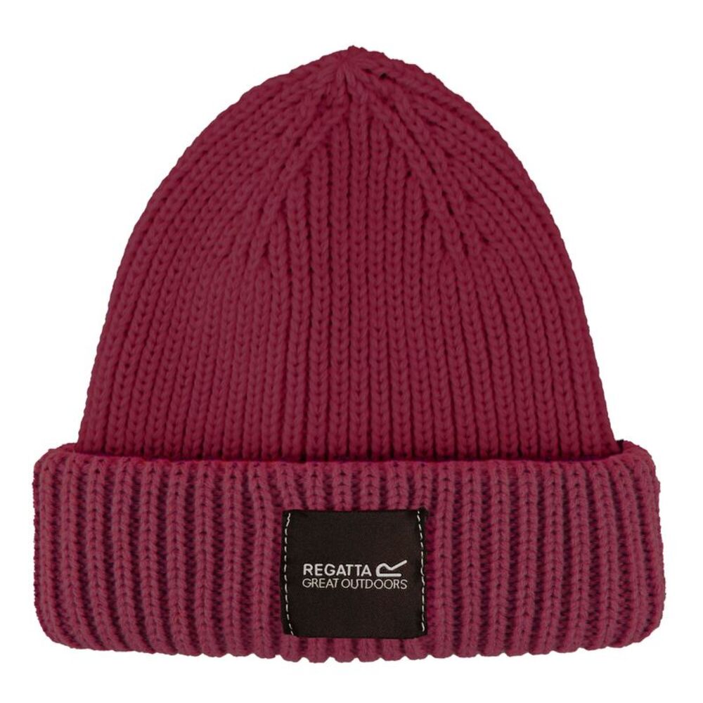 Regatta Childrens/Kids Connora Fisherman Logo Beanie / Dark Pimento